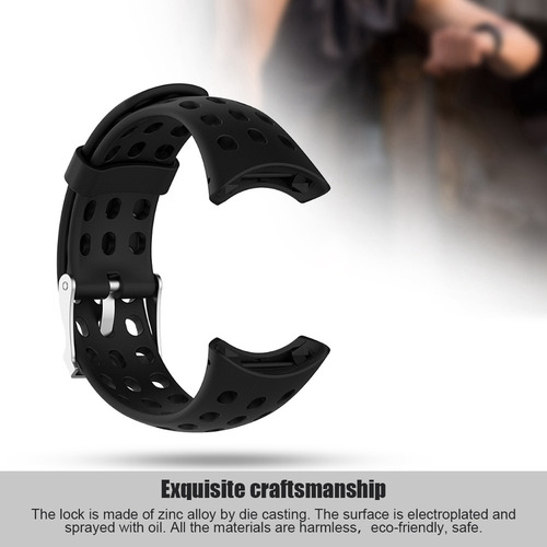 Correa De Reloj De Silicona For Suunto M1 M2 M4 M5 Negra