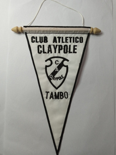 Banderin Bordado Club Claypole Regalo 26x14cmx1