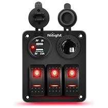 Comprar Panel De Interruptores Basculantes De 4 Gang Cargador U...