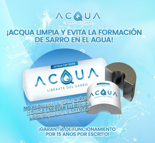 Libérate Del Sarro Dispositivo Acqua T-1 Residencial