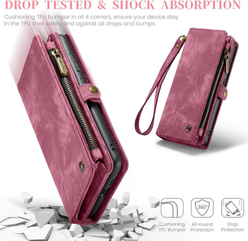 A Funda Estilo Cartera A Prueba De Caídas For Samsung