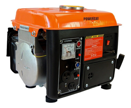 Generador 2 Tiempos Portátil 950w Powercat Embobinado Cobre
