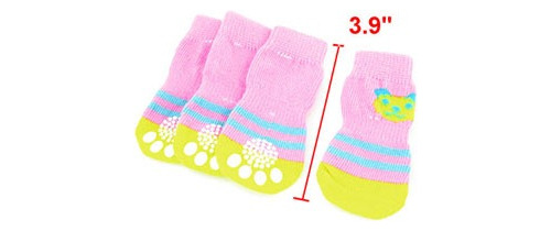 Calcetines Elásticos Antideslizantes 2 Pares Para Perros L