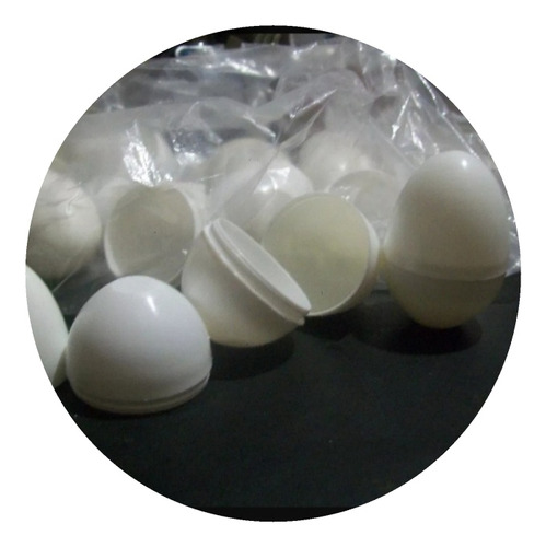 Gcg Lote 100 Huevos Blancos Plastico Gallina Pascua De 6 Cm