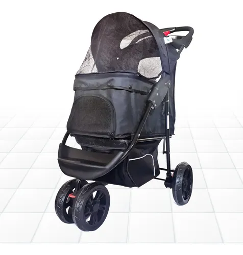American Pets Pro Safe Carrinho Passeio Para Pet Cachorro Cor Pre...