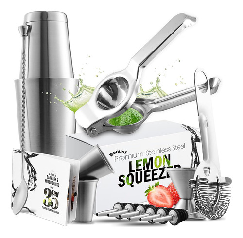 Juego De Cocteleria Eatex V-ee-bs-16, De Acero Inoxidable