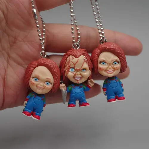 Juego De 5 Llaveros Con Figuras De Juguetes De Scary Chucky