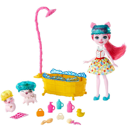 Enchantimals Petya Pig & Streusel&nisha Hora Del Baño Splash