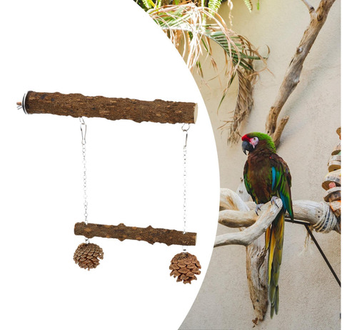 Pájaro De Madera Swing Bird Jage Swing Hanging Gym Gywing