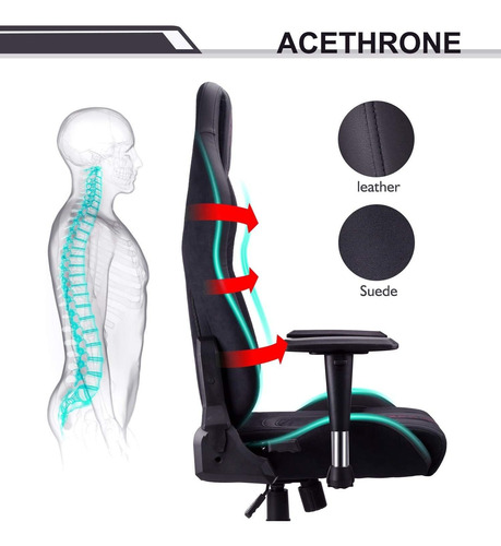 Silla De Juegos Para Adultos, Acethrone Reclinable Silla Erg