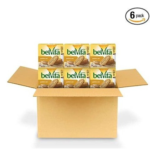 Belvita De Oro Avena Desayuno Galletas, 6 Cajas De 5 Paquete