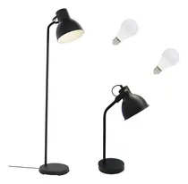 Comprar Lampara De Mesa + Lampara De Pie + 2 Lamparas Led 5w- Unilux