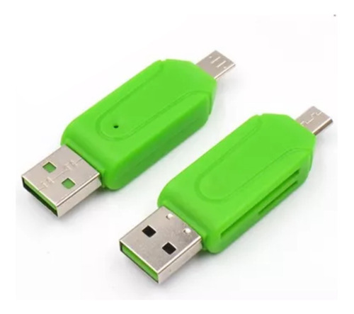 Lector Memoria Micro Sd A Usb 2.0 + Micro Usb Otg