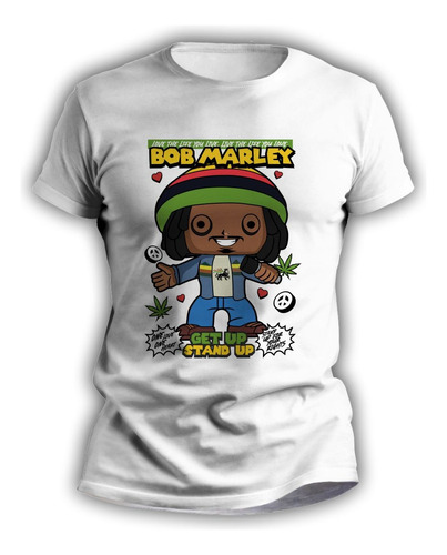 Remeras Rockeras Personalizadas Funko Pop De Bob Marley 7053