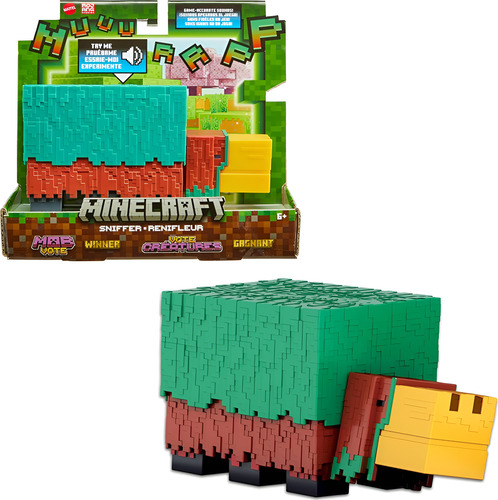 Minecraft Figura Sniffer Em Escala Com Sons Action Mattel