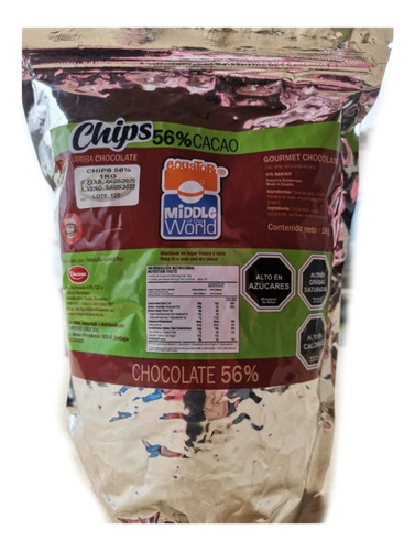 Chips De Chocolate 56% Cacao 1 Kg 