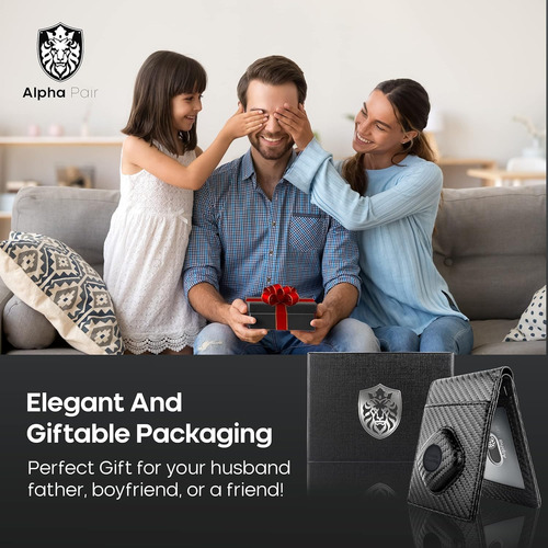 Cartera Alpha Pair Para Hombre Con Soporte De Etiqueta Intel