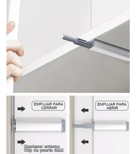 Pack 12 Amortiguadores Push To Open Para Bisagras