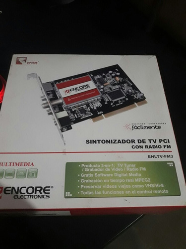 Imagen 1 de 1 de Sintonizador De Tv Radio Fm Pci Encore