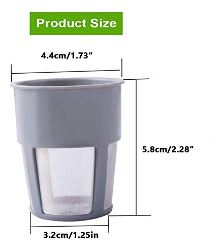 Filtro Café Reutilizable Podoy K400 - Keurig My K Cup 2.0 -
