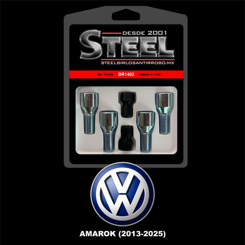 Birlos Seguridad Antirrobo Vw Amarok 2013-2025