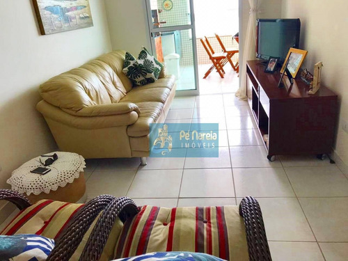 Imagem 1 de 10 de Apartamento Com 2 Dormitórios, 1 Suíte, Sacada Gourmet, Piscina, 2 Vagas, À Venda, 103 M² Por R$ 540.000 - Caiçara - Praia Grande/sp - T2c39a - Ap0112