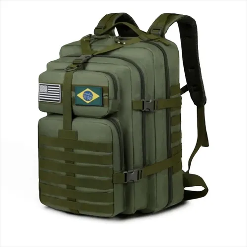 Mochila Tática Militar Reforçada  50 Litros - Campo Exercito