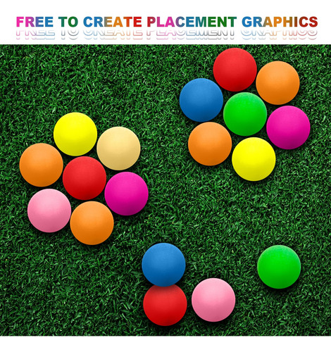 Bolas De Ping Pong De Colores 300 Unidades Para Fiestas Y Ju