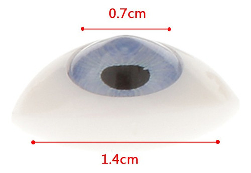 . 8pcs Juegos De Huecos Ojos De 4 Colores Ovales Para Muñeca