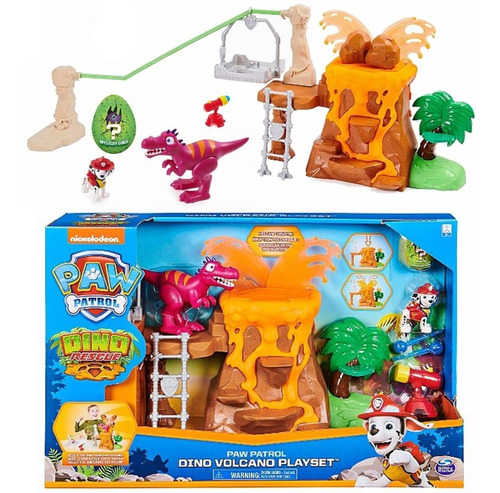 Paw Patrol Dino Rescue Volcano Playset Toy Pce 17714 Bigshop