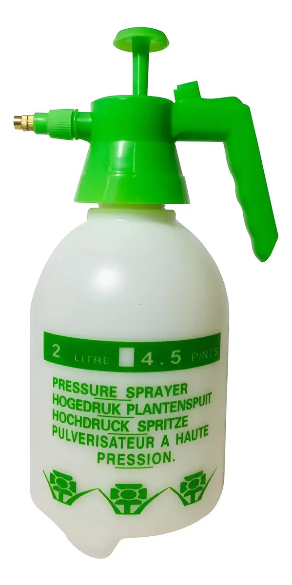 Fumigador Pulverizador Rociador 2 Litros Bomba Manual Blanco