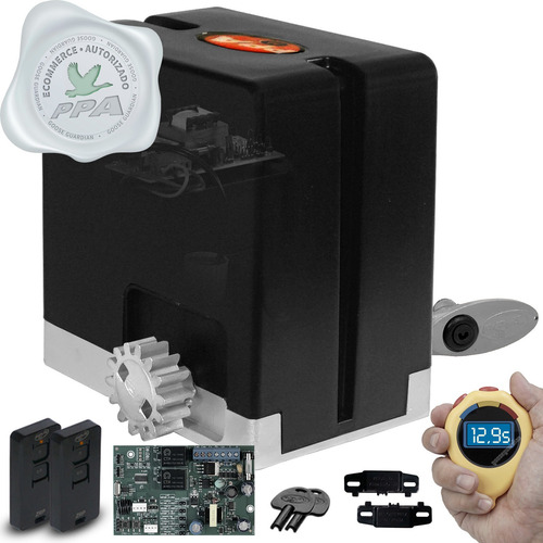 Kit 1 Motor Ppa Dz Hub 2 Control Portão Eletrônico 450kg