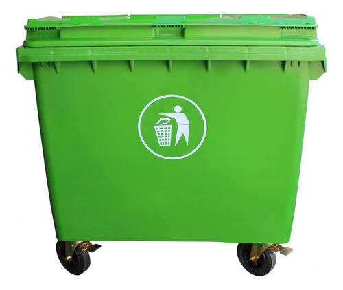 Contenedor Basura 660 Lts Verde