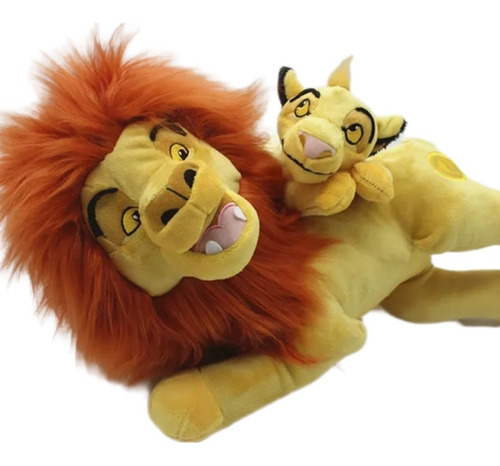 Peluches Originales Disney Mufasa Y Simba Rey León 45 Cm