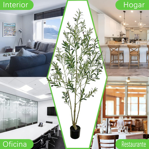 Ãrbol De Olivo Planta Artificial Realistamaceta 180 Cm Verde