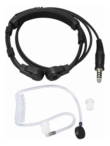 Auriculares Throat Mic, 7.1 Mm, Conector Finger Ptt, Portáti