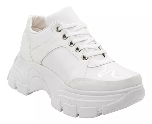 Zapatillas con Plataforma Blancas