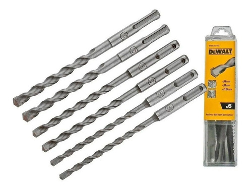 Set 6 Brocas Sds Plus Dewalt Dt60302