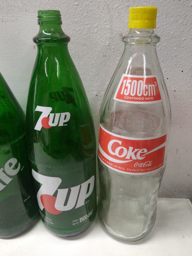 Botellas Antiguas Gaseosas Vacías 1500cc Coca, Fanta Sprite (Usado)