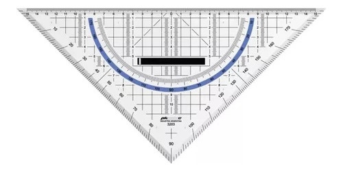 Escuadra Multiuso Plantec 325 Mm Regla Dibujo Tecnico 