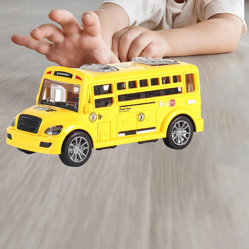 5 Lote De 5 Autobuses Escolares De Juguete Para 5 Piezas