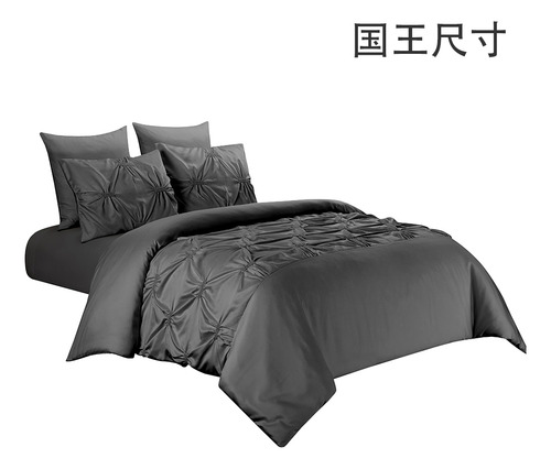 Juego De Ropa De Cama Con Bordado Elástico De 3 Piezas (1 F