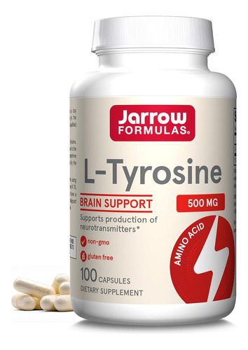 L-tirosina 500 Mg Jarrow Formulas Funcion Cerebra 100 Cap