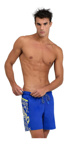 Traje De Baño Hombre Pro_file Beach Boxer Logo Az Arena