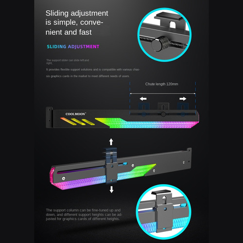 Soporte Para Tarjeta Gráfica Coolmoon Gt8 Argb Computer Shen