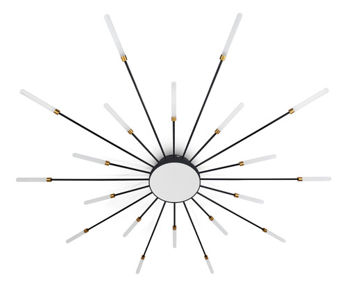 Paflon Led Circulo Moderno Luminária Mesa 20 Pontas Sala Teto Sobrepor Com Adaptação Luxo Chip Led Casa Attract 4x4sc