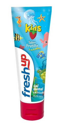 Pack Pasta Dental Fresh Up Kids 75ml X12 Ud Sabor Frutilla.