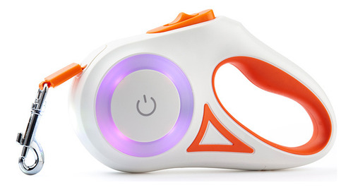 Correa Retráctil Led Para Perros, Mango Ergonómico Para Masc