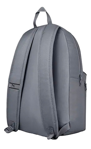 Mochila Puma Phase Gris Deportiva Casual Escolar Correas Ajustables Cómodas Cierre Compartimento Amplio Bolsillo Frontal Y Lateral Juvenil Unisex 22lt
