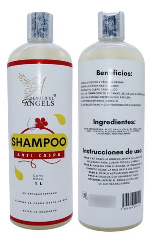 Shampoo Anti Caspa 1l Limpia Protege Y Evita Resequedad